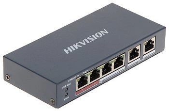 SWITCH POE DS-3E0106P-E/M 4-PORTOWY Hikvision