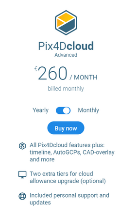 Pix4Dcloud Advanced - Licencja 1 miesiąc
