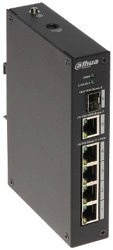 SWITCH PRZEMYSŁOWY POE PFS3106-4P-60 4-PORTOWY +SFP DAHUA