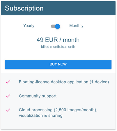 Pix4Dmodel - Licencja 1 miesiąc (1 urządzenie)