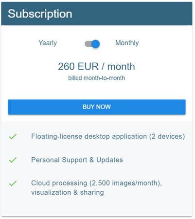 Pix4Dmapper - Licencja 1 miesiąc (2 urządzenia)