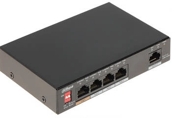 SWITCH POE PFS3005-4ET-60-V2 4-PORTOWY DAHUA
